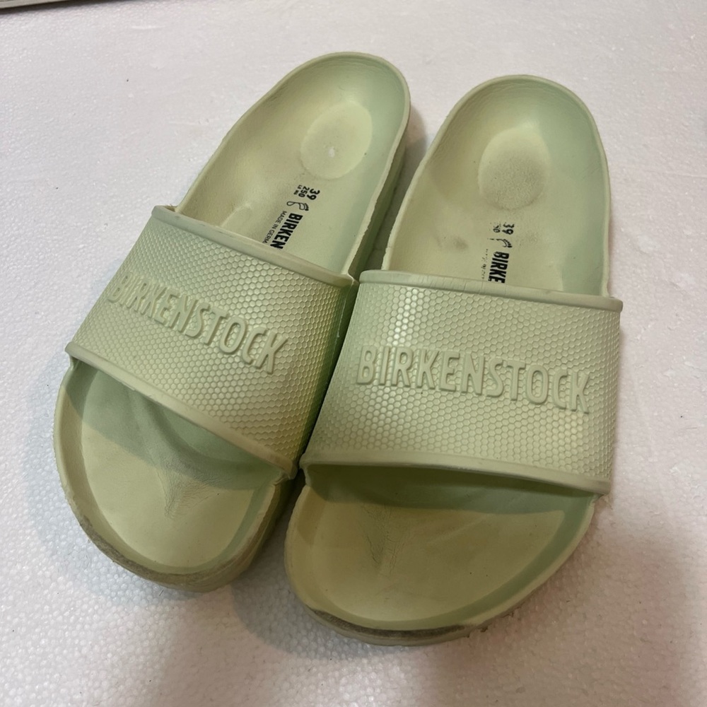 Birkenstock Mint Green Slides